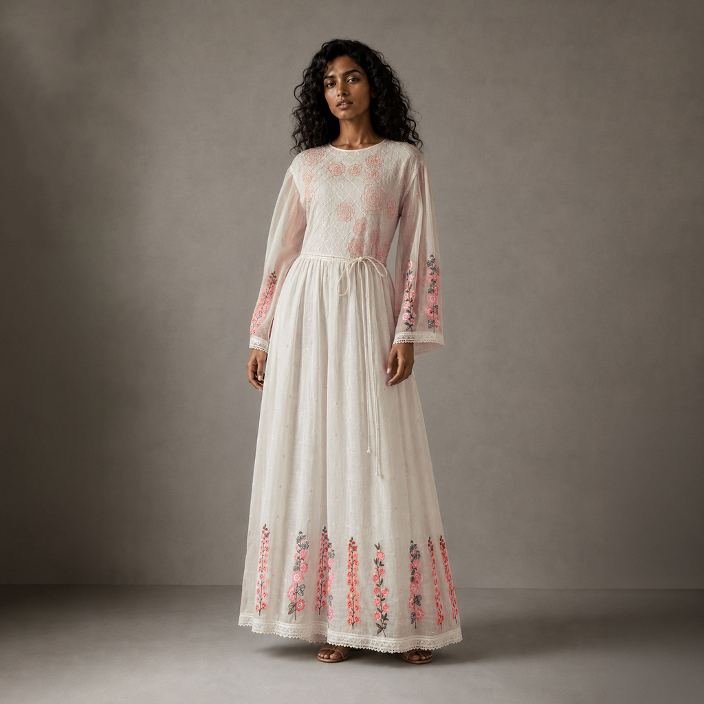 Ivory Grace Long Dress