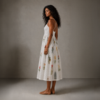 Sharon Babydoll Embroidered Dress