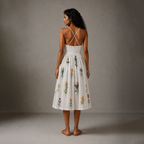 Sharon Babydoll Embroidered Dress