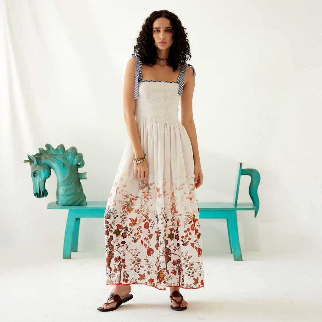 Nina Ombre Peasant Sundress