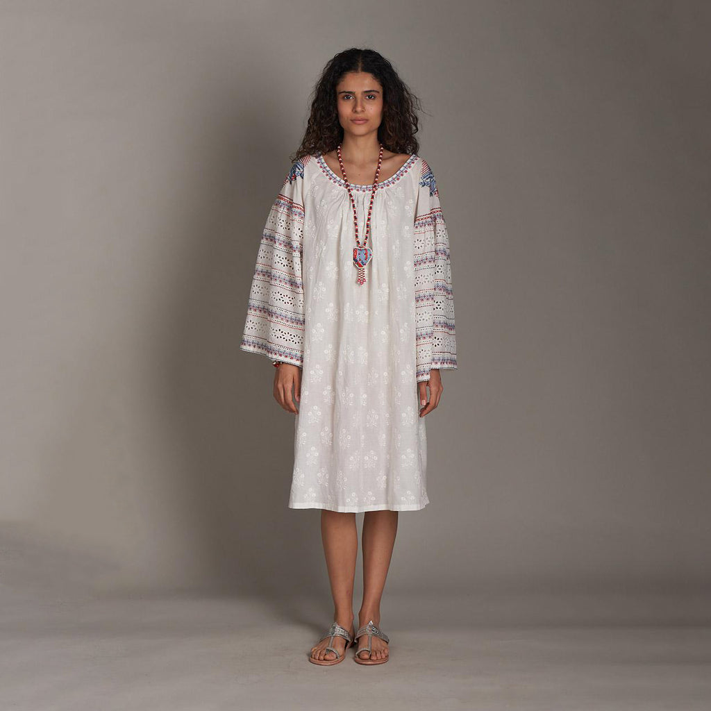 Ami Embroidered Dress