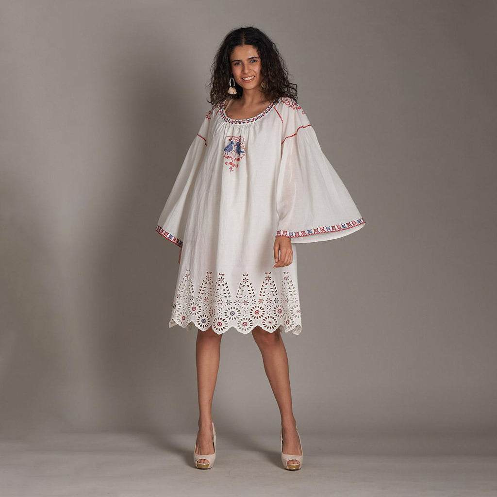 Deleila Embroidered Dress