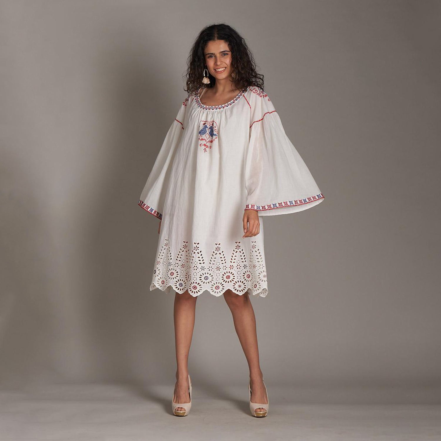 Deleila Embroidered Dress