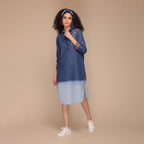 Malani Button Down Ombre Shirt Dress