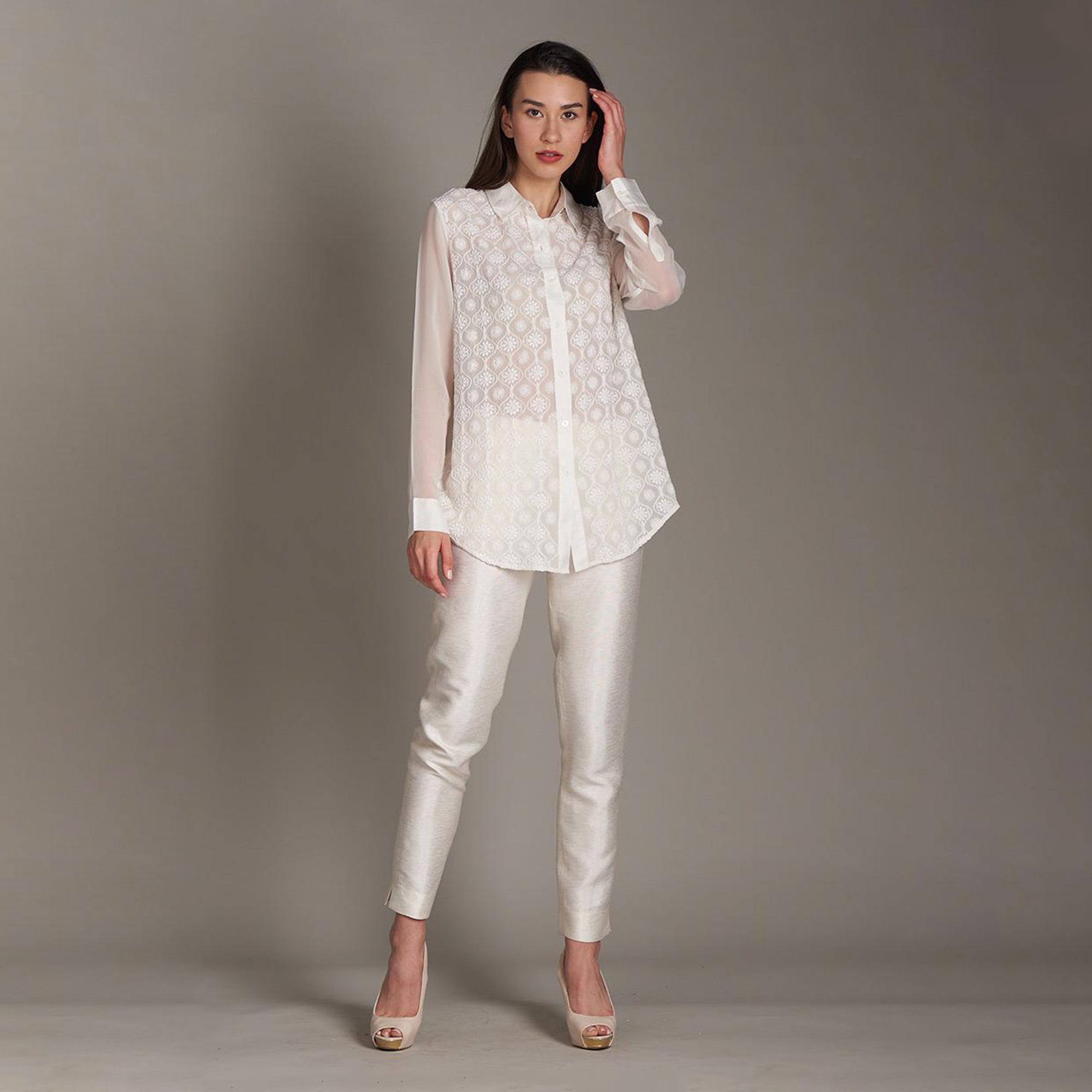 Jeevika Chikankari Shirt