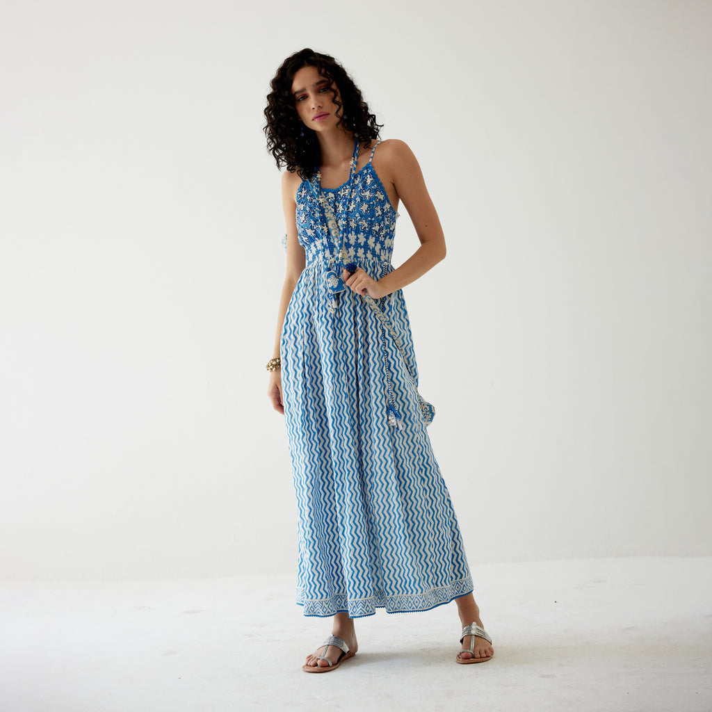 Riya Empire Halter Dress