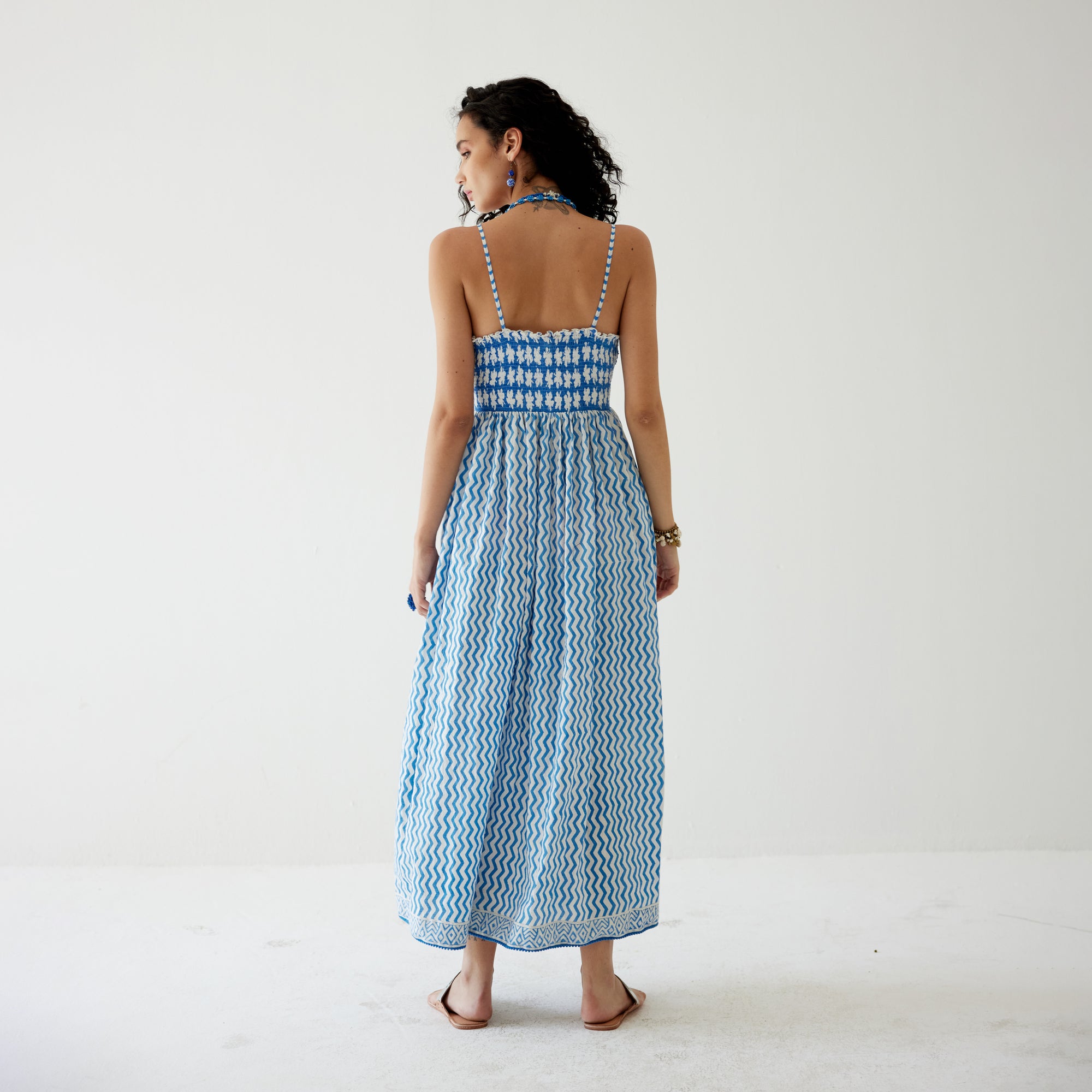 Riya Empire Halter Dress