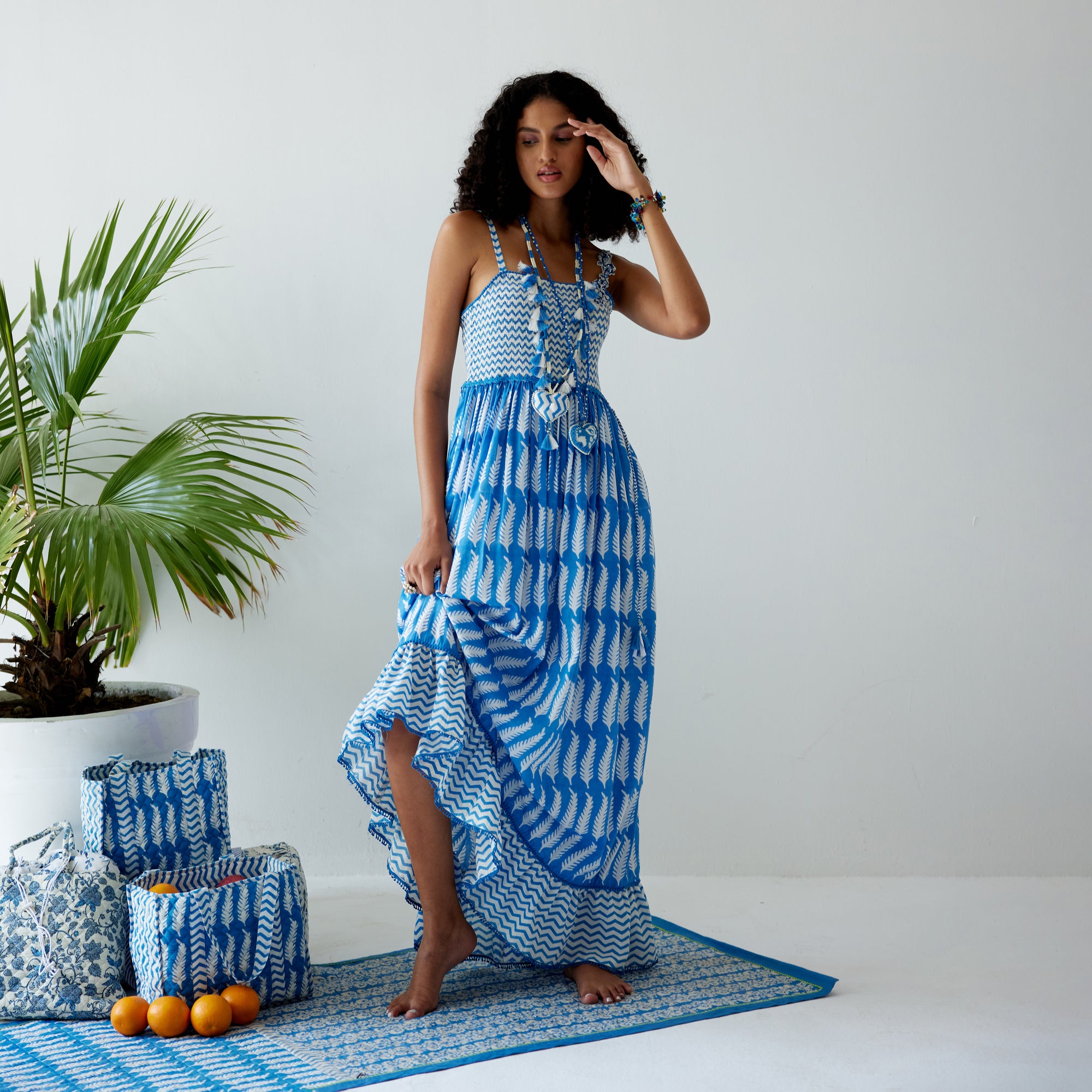 Nila Smocked Tiered Dress