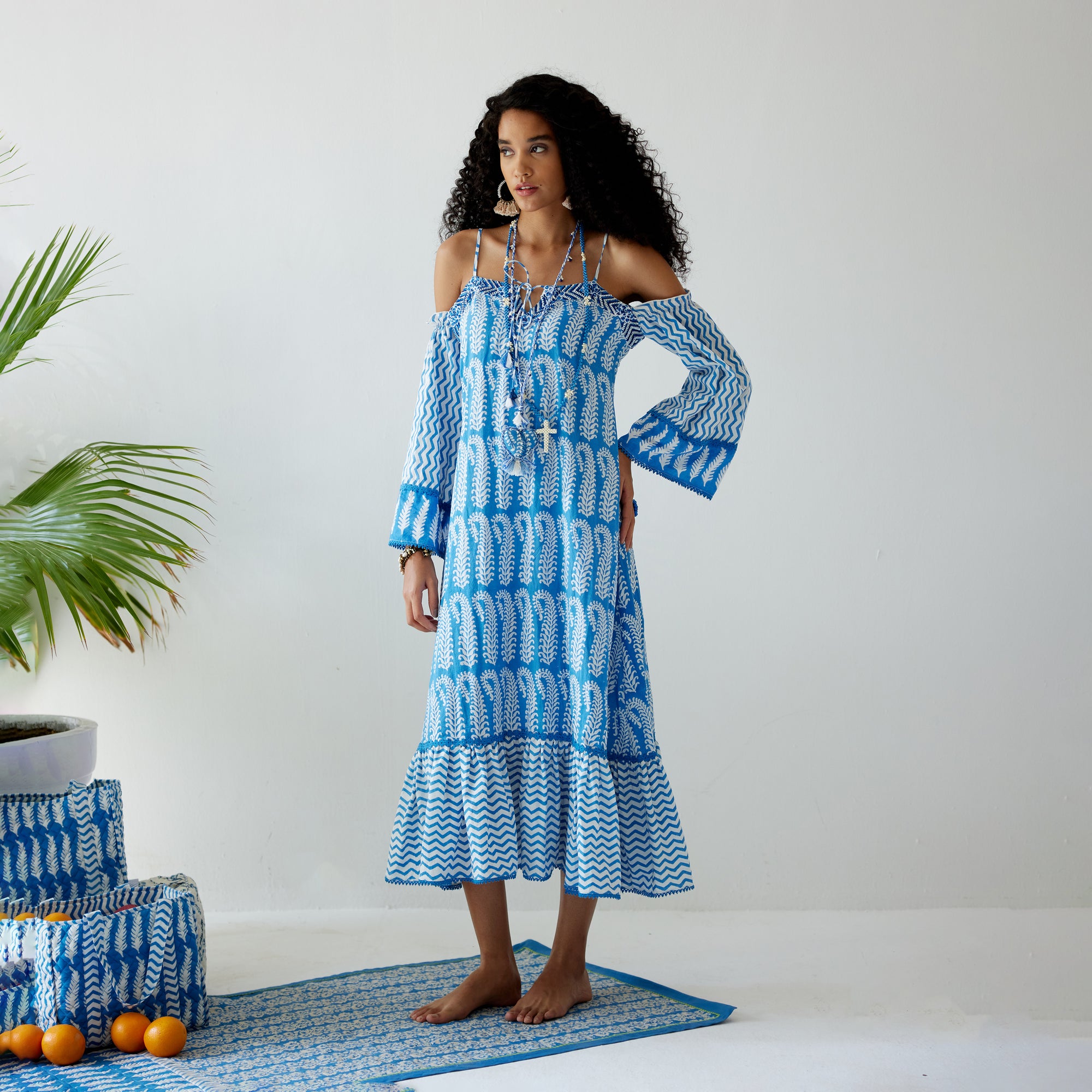 Zoe Off-Shoulder Tiered Dress