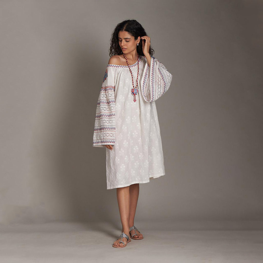 Ami Embroidered Dress