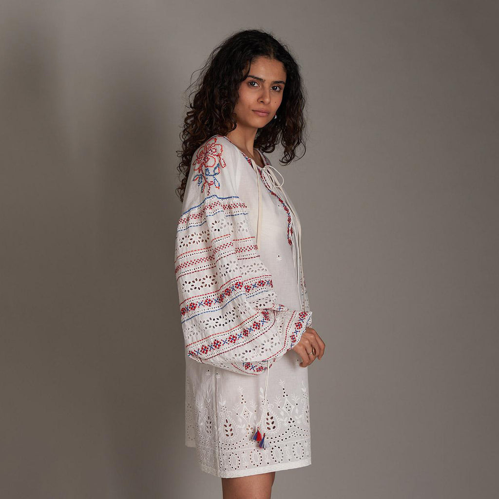 Mei Embroidered Dress