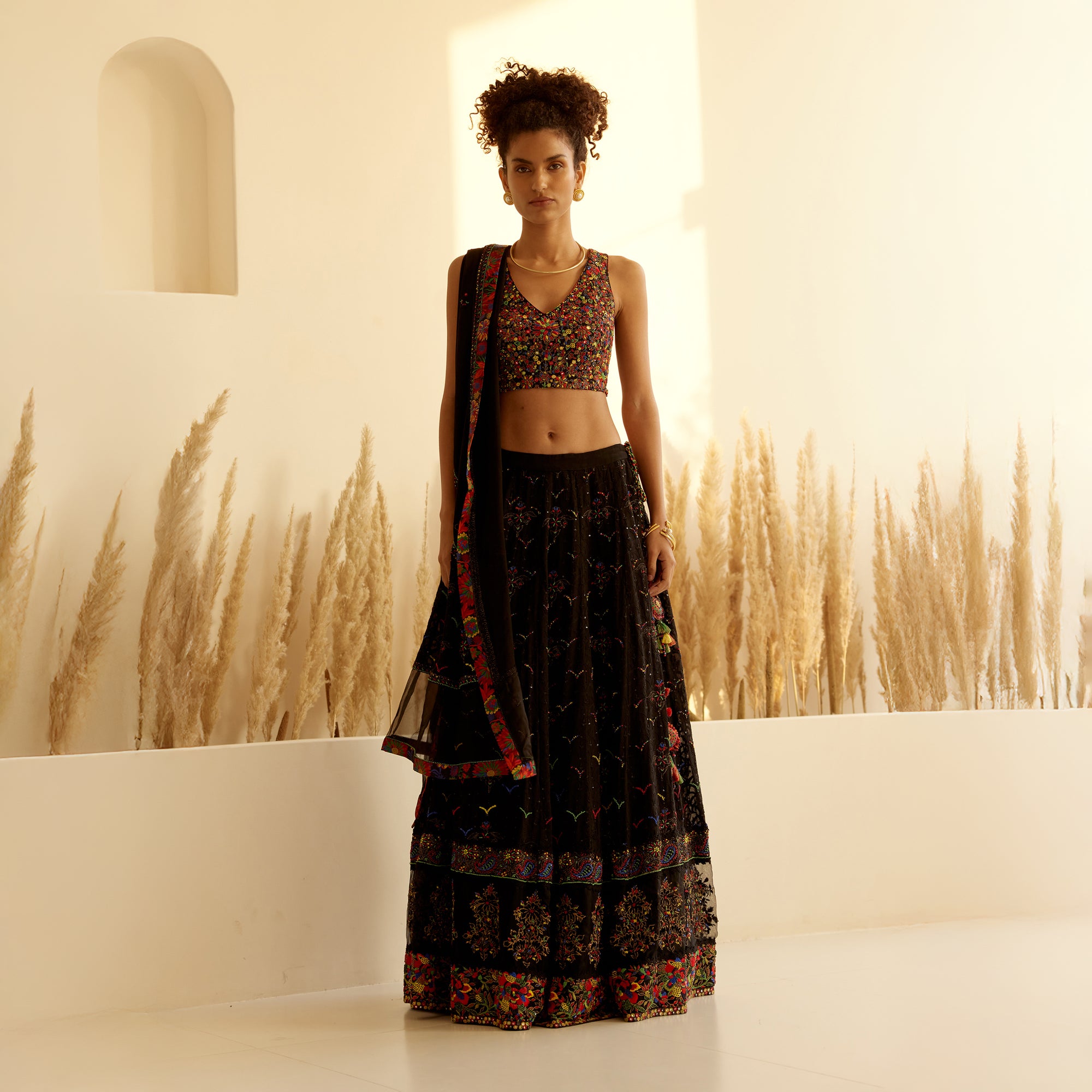 Ikshita Chikan Embroidered Lehanga