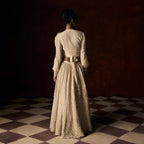 Rajeshwari Chikankari Pale Ecru Lehanga
