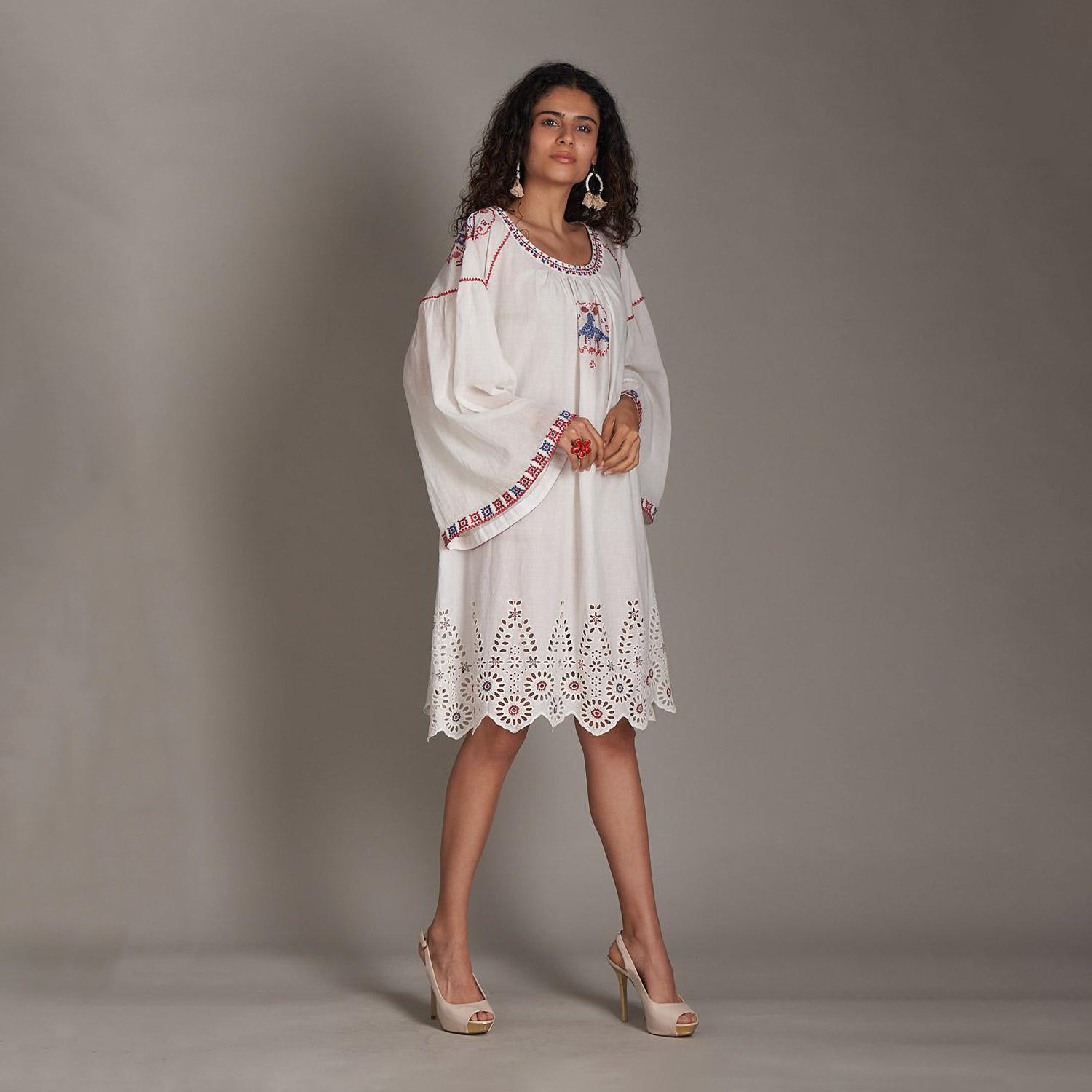 Deleila Embroidered Dress