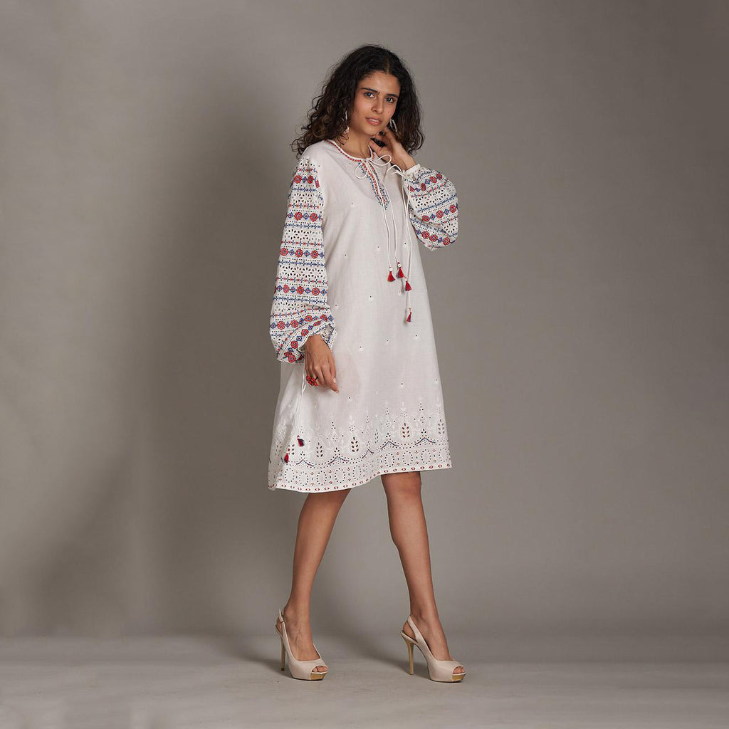 Janice Embroidered Dress