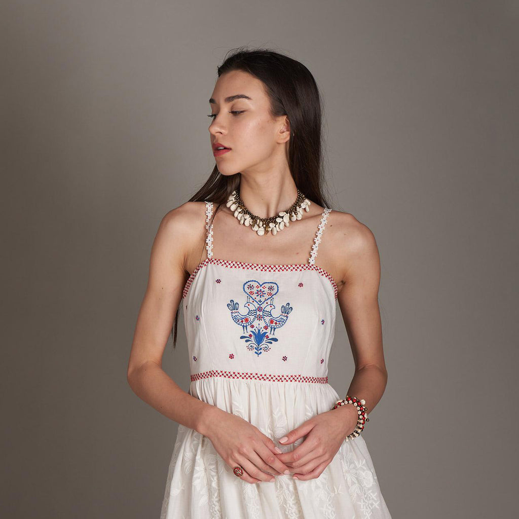 Elena Embroidered Dress