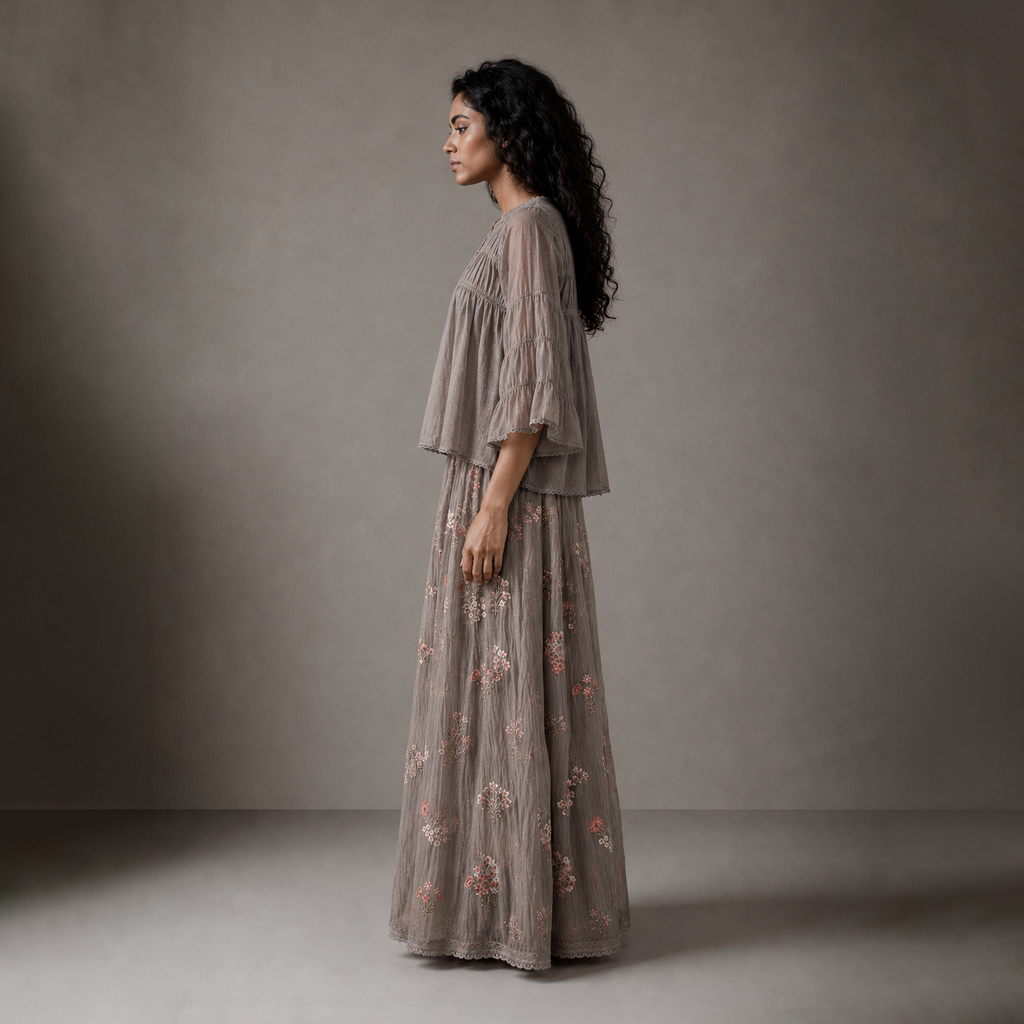 Twilight Garden Maxi Skirt