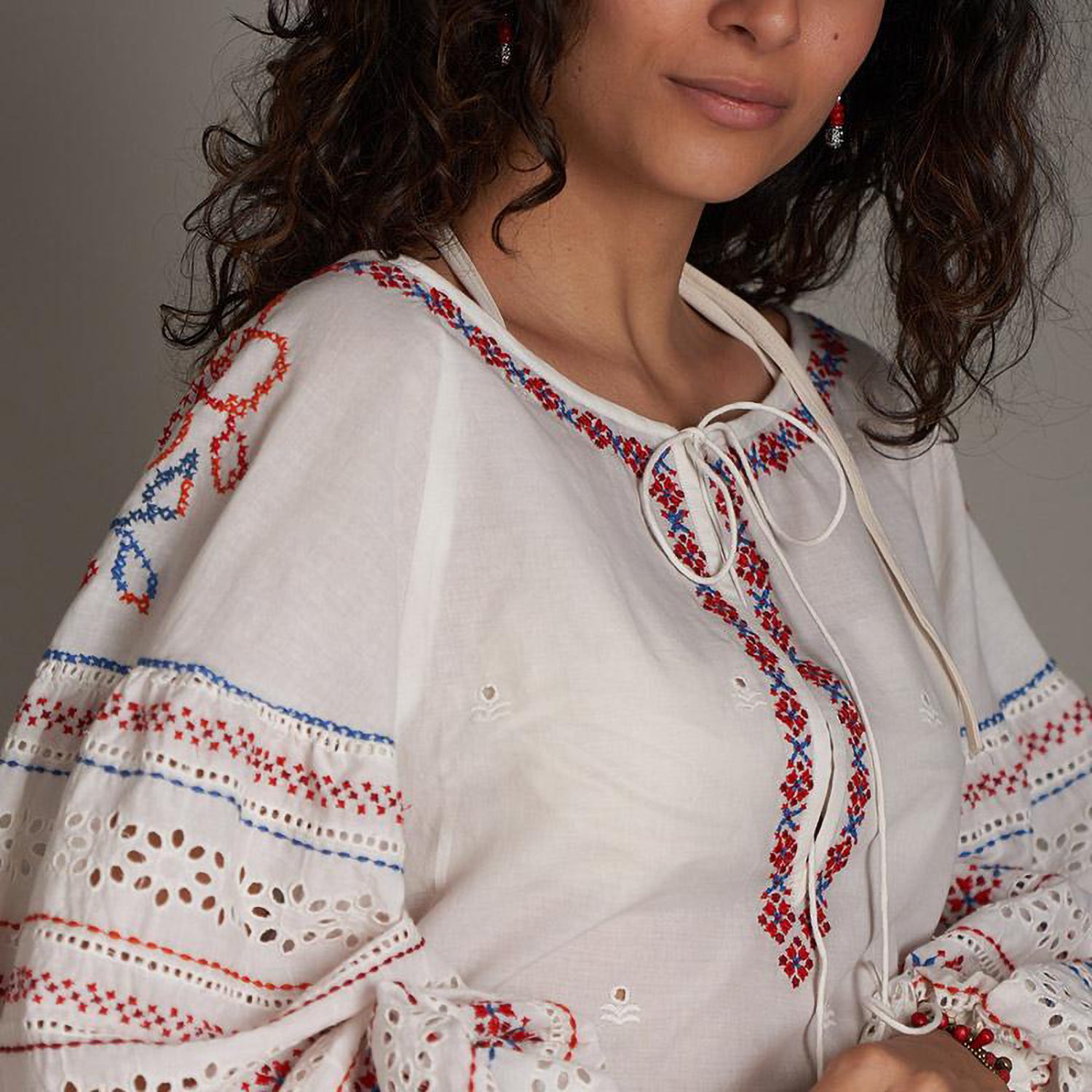 Mei Embroidered Dress