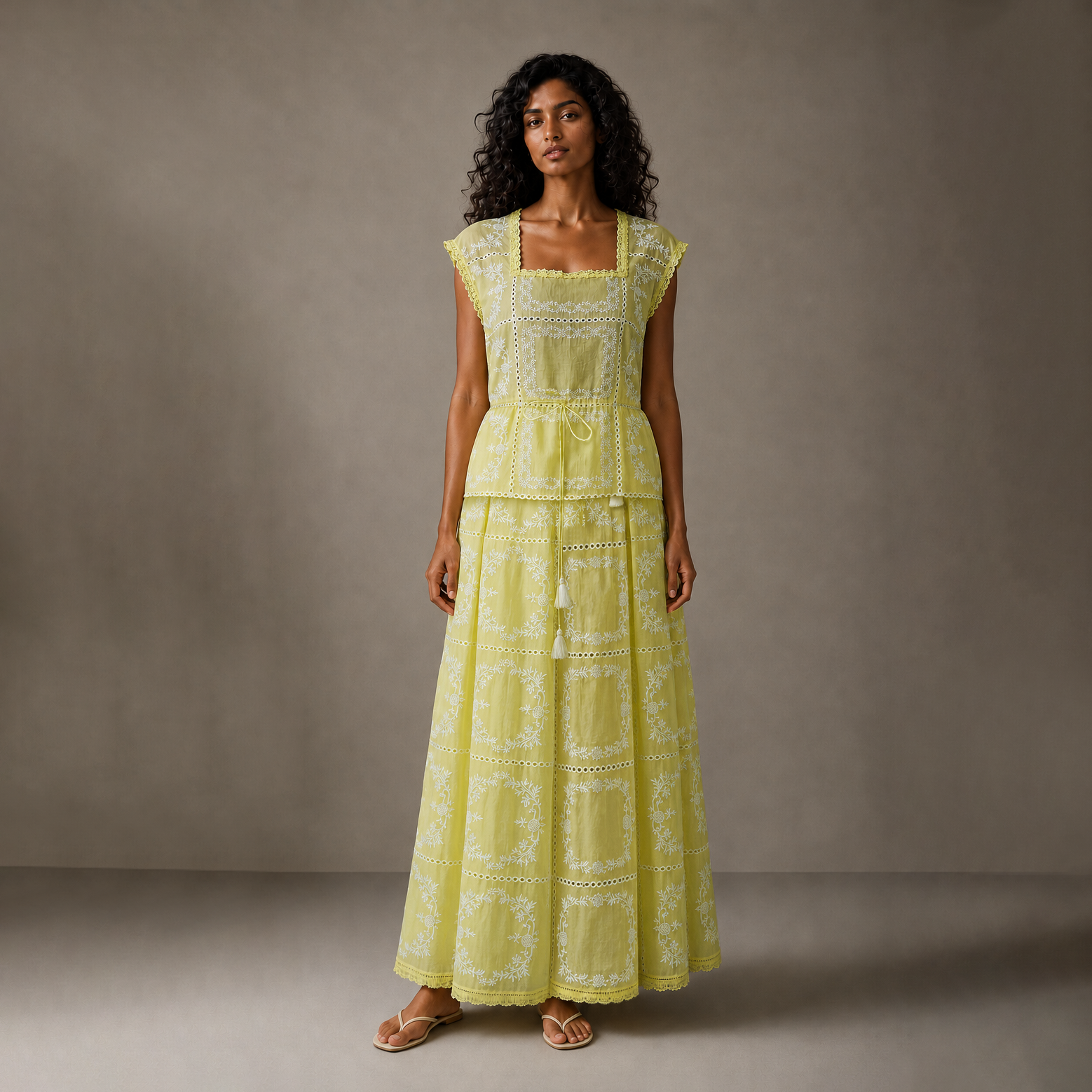 Kashvi Box Pleat Skirt