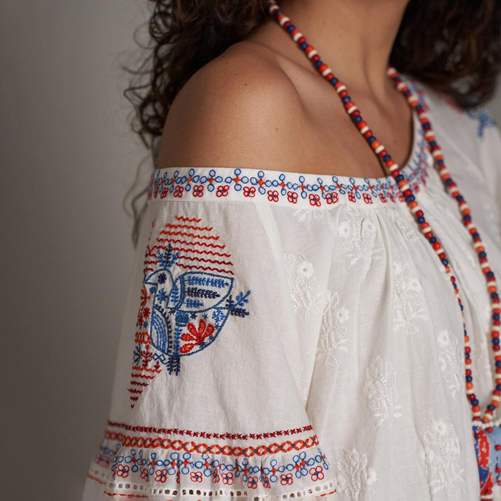 Ami Embroidered Dress