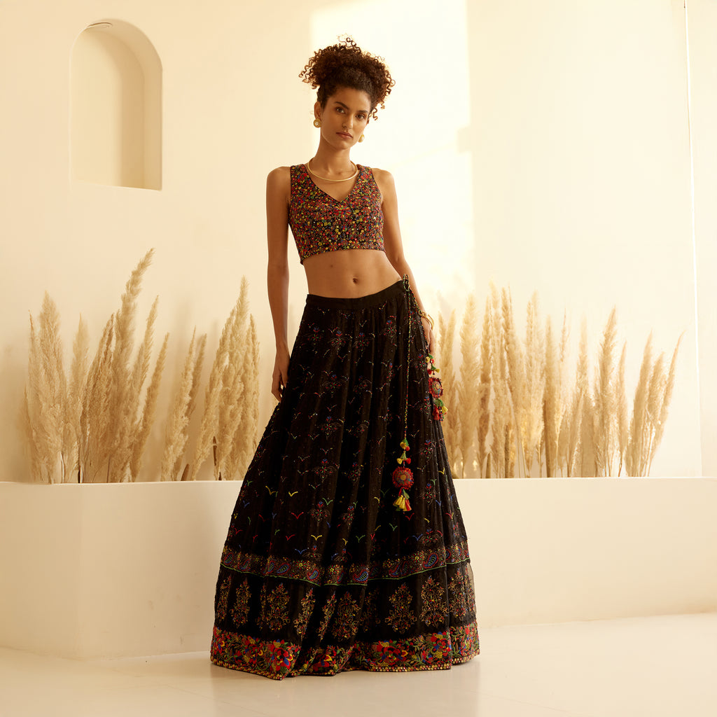 Ikshita Chikan Embroidered Lehanga
