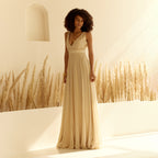 Vivienne Plunging Neck Dress