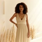 Vivienne Plunging Neck Dress