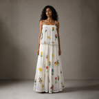 Eugenia Tiered Embroidered Skirt
