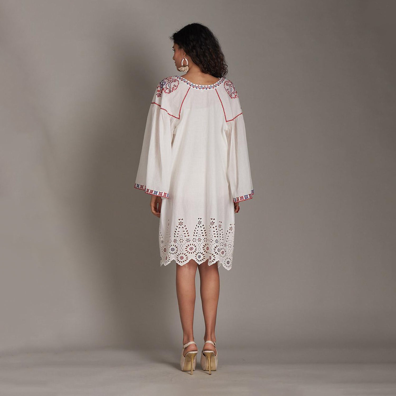 Deleila Embroidered Dress