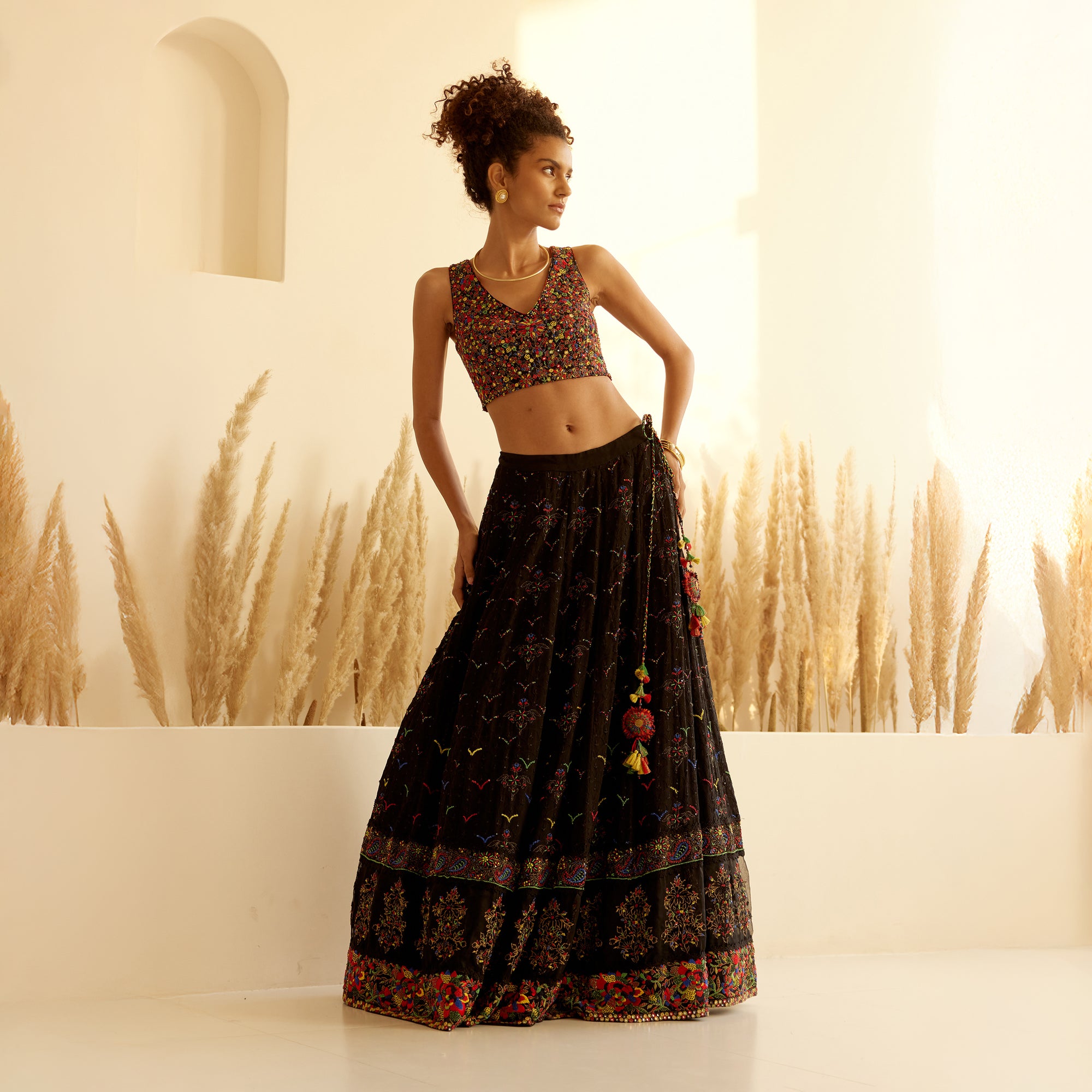 Ikshita Chikan Embroidered Lehanga