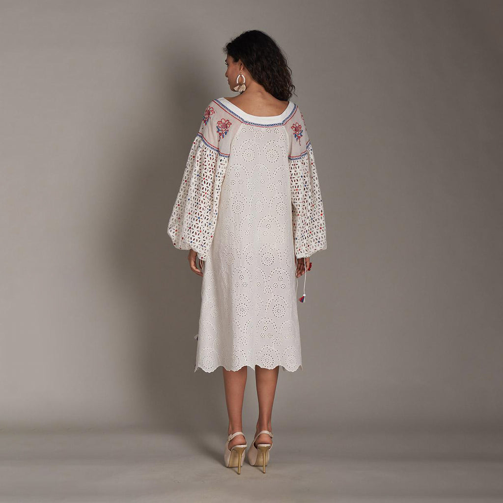 Ariella Embroidered Dress