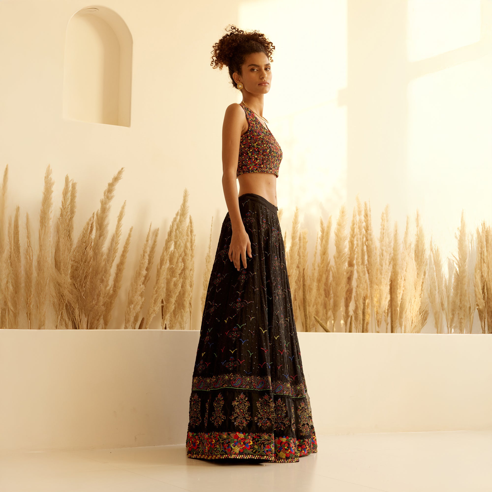 Ikshita Chikan Embroidered Lehanga