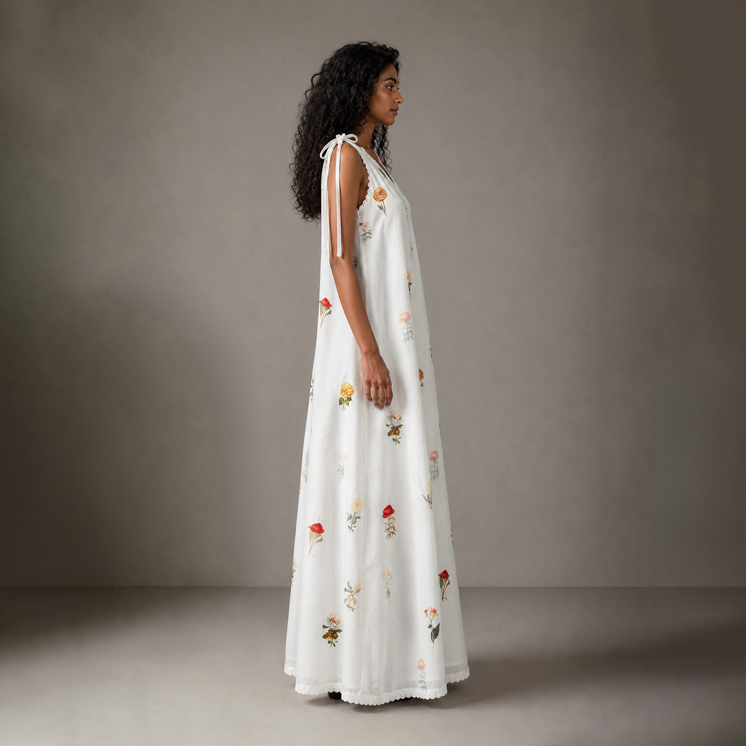 Gianna Tie Up Long Dress
