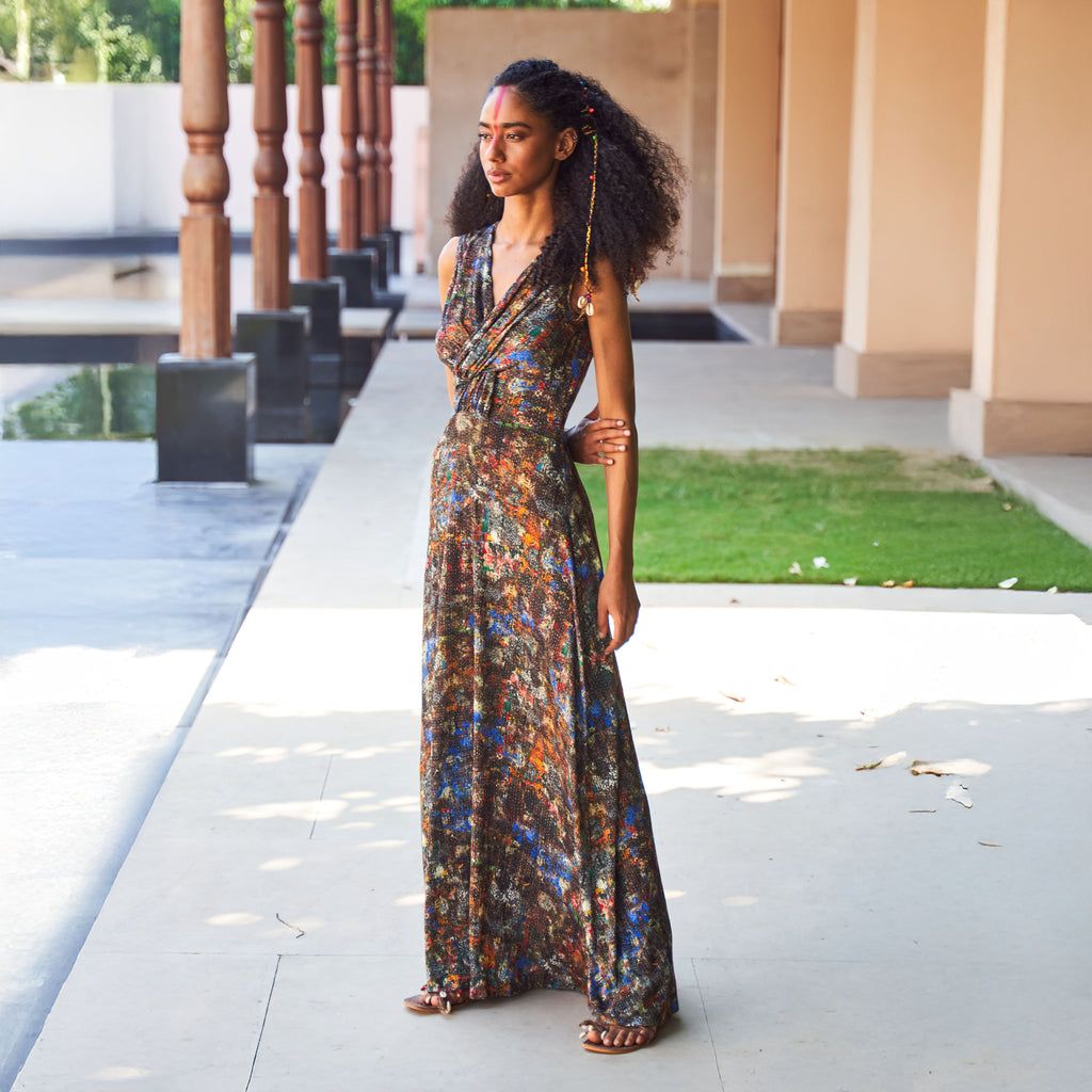 Ira Knot Wrap Dress