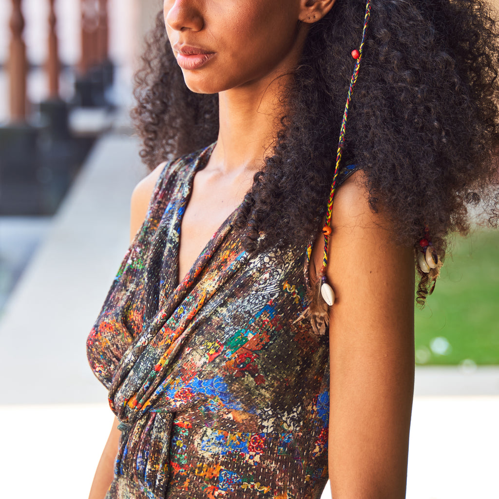 Ira Knot Wrap Dress