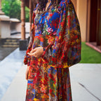 Saira Asymmetric Draped Dress