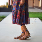 Peasant Tiered Maxi Dress
