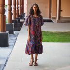 Peasant Tiered Maxi Dress