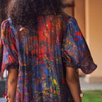 Peasant Tiered Maxi Dress