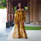 Nitya Off-Shoulder Tie Up Dress