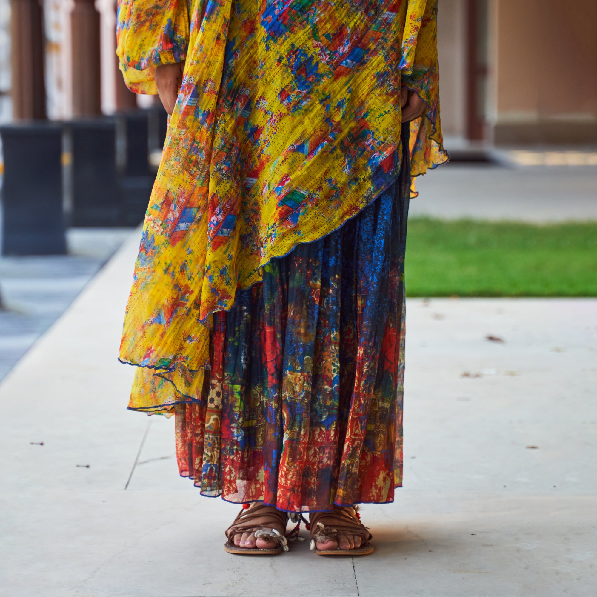 Ela Draped Asymmetric Tunic