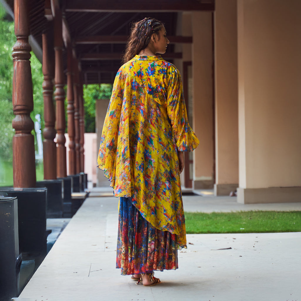Ela Draped Asymmetric Tunic