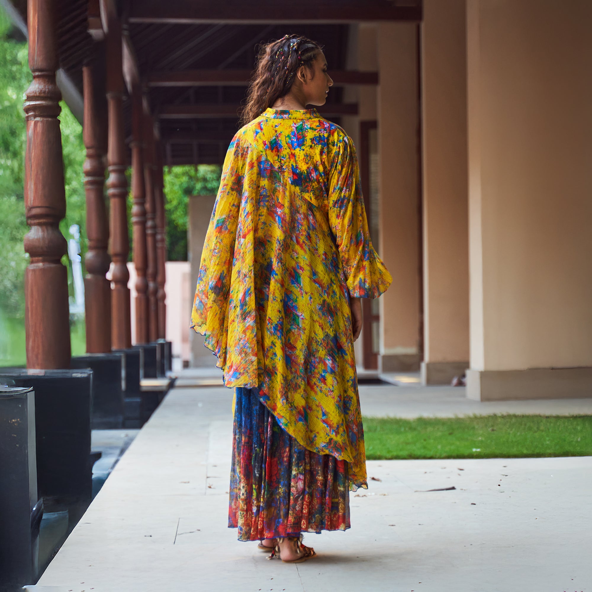 Ela Draped Asymmetric Tunic
