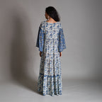 Liala Smock Tiered Two Tone Dress