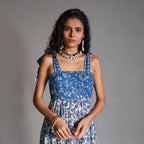 Maraia Tiered Baby Doll Tie-up Sundress