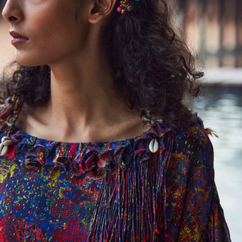 Nidra Peasant Tiered Dress
