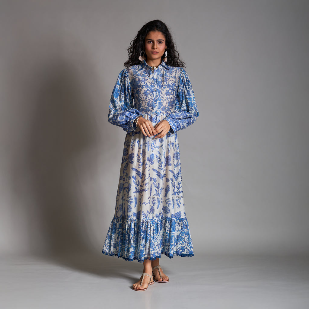 Zenobia Boyfriend Tiered Dress