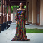 Meera Off-Shoulder Peasant Dress