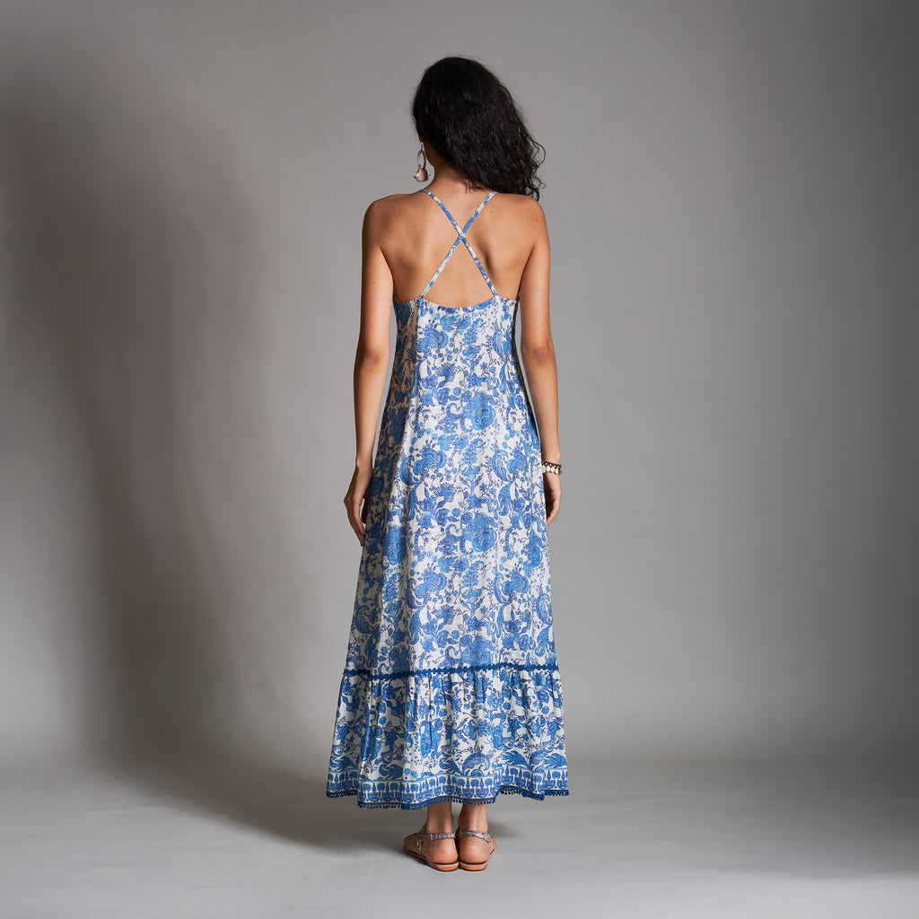 Diya Cutaway Tiered Dress