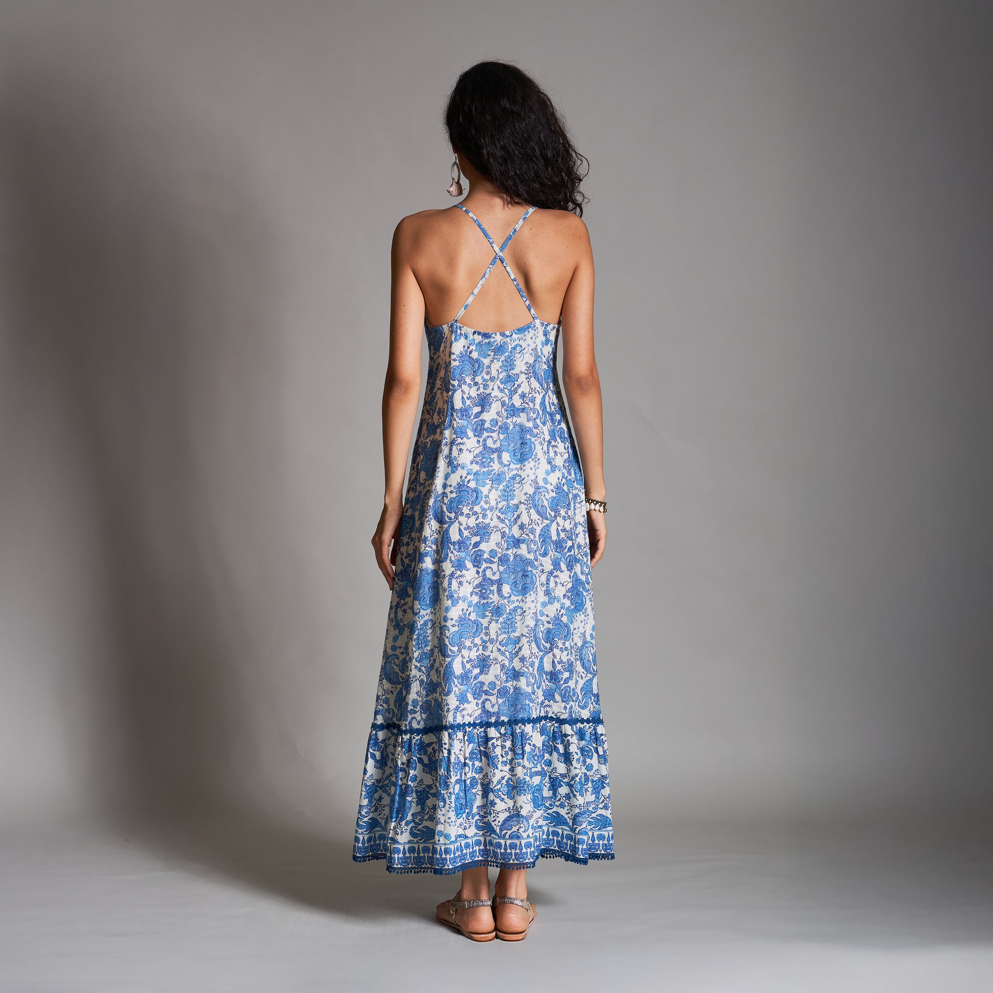 Diya Cutaway Tiered Dress